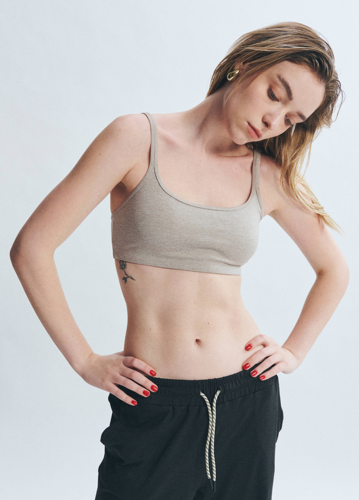 Áo PremRELIEF FLEX SPORTBRA Heather Taupe