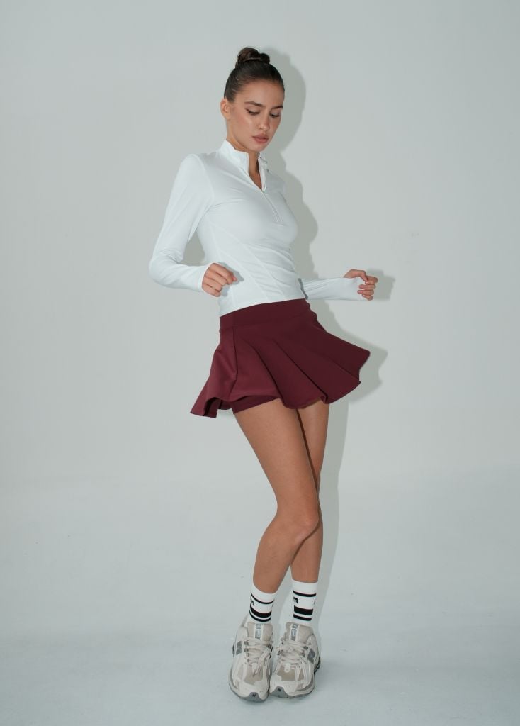 Áo tay dài ZIPPER LONGSLEEVES White
