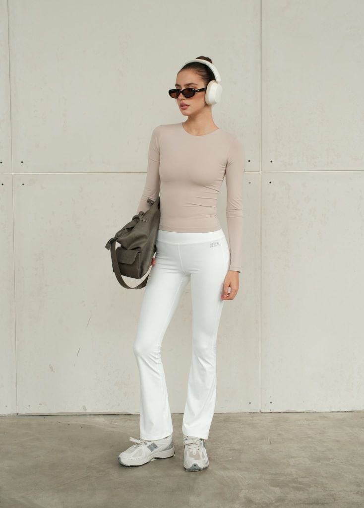 Quần RYA FLARED LEGGING Creamy White