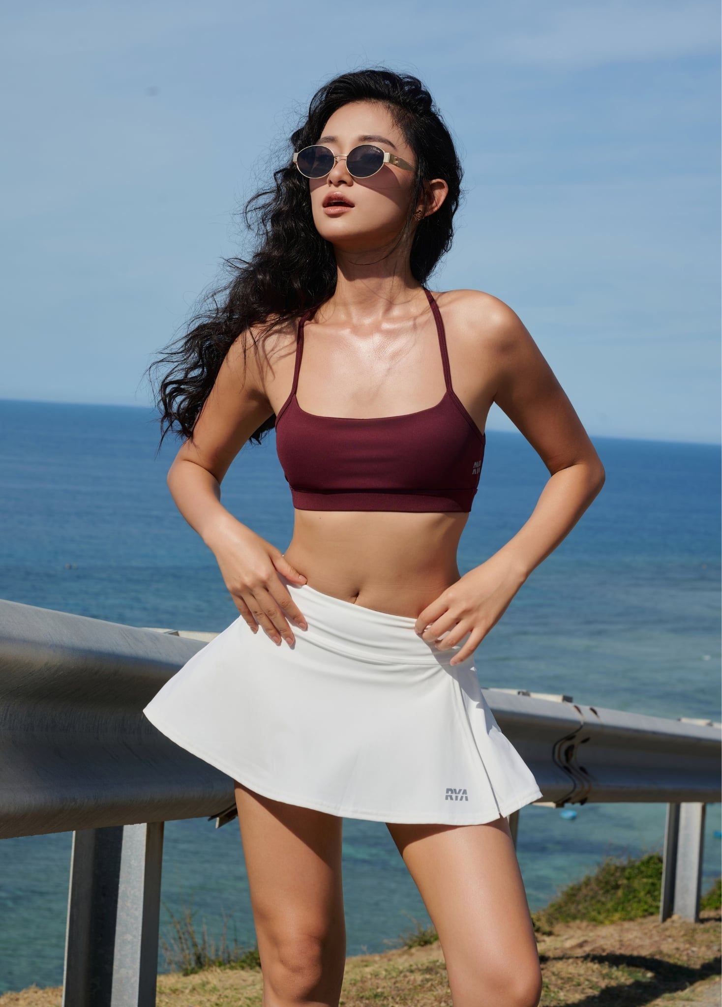  Chân váy SPLIT MINI SKIRT Creamy White 