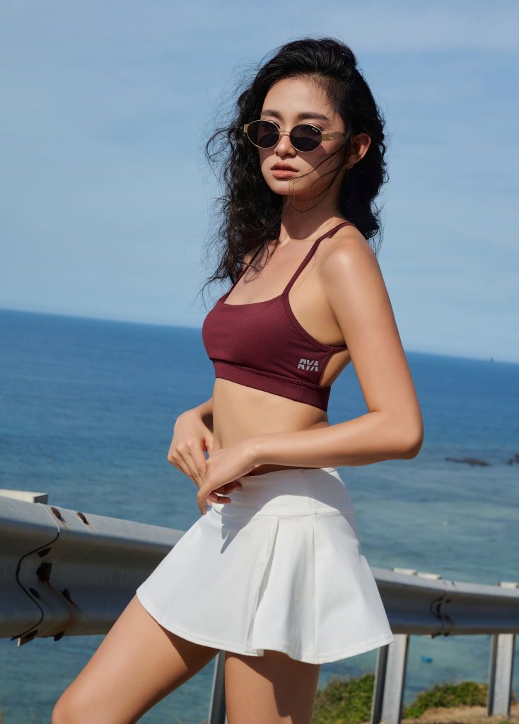 Chân váy SPLIT MINI SKIRT Creamy White