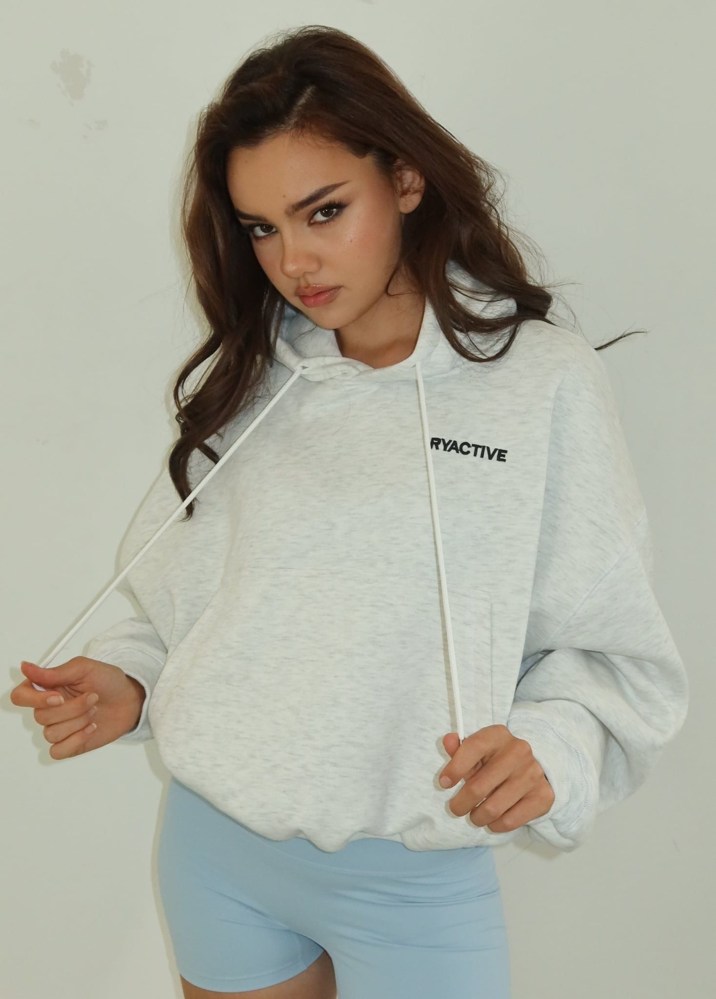  Áo khoác BASIC HOODIE Melange Grey 