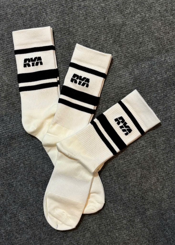 Combo 03 Tất cổ cao RYA SOCKS PLUS White