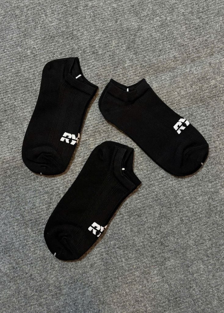Combo 03 Tất cổ ngắn RYA SOCKS Black