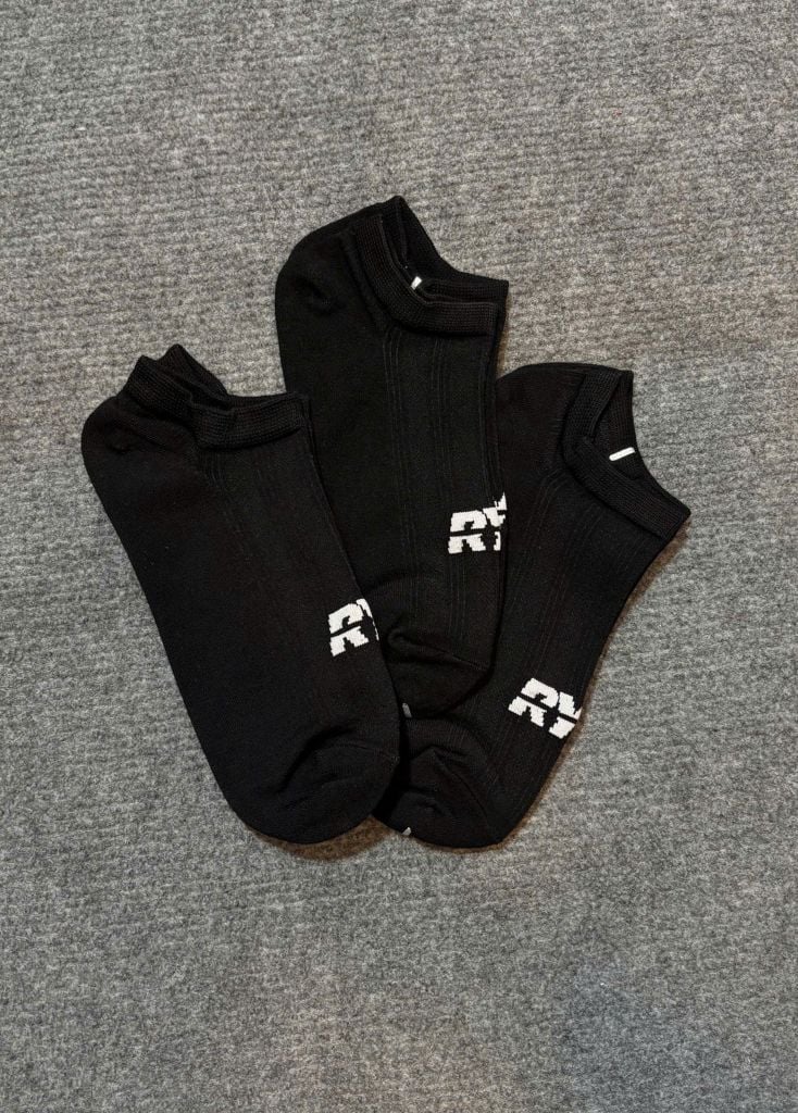 Combo 03 Tất cổ ngắn RYA SOCKS Black