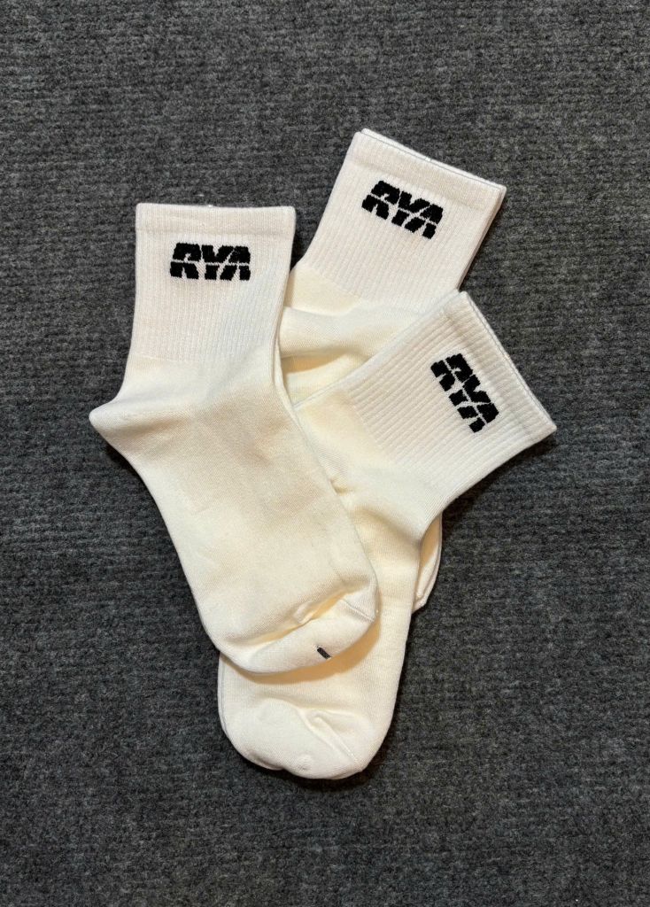 Combo 03 Tất cổ cao RYA SOCKS White