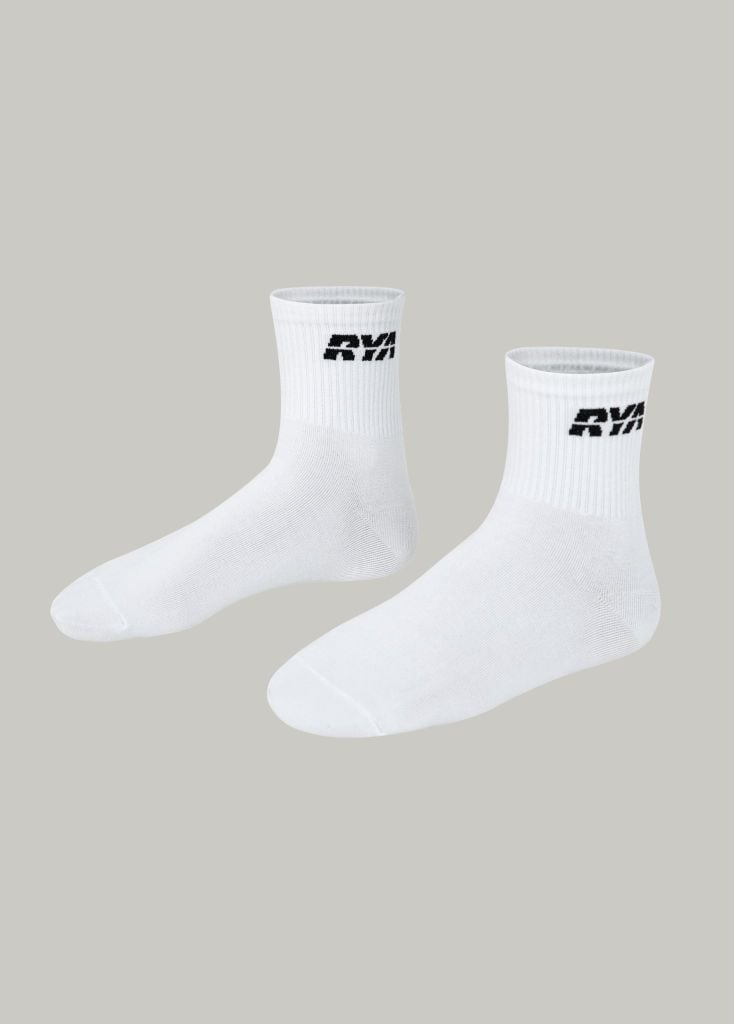 Combo 03 Tất cổ cao RYA SOCKS White