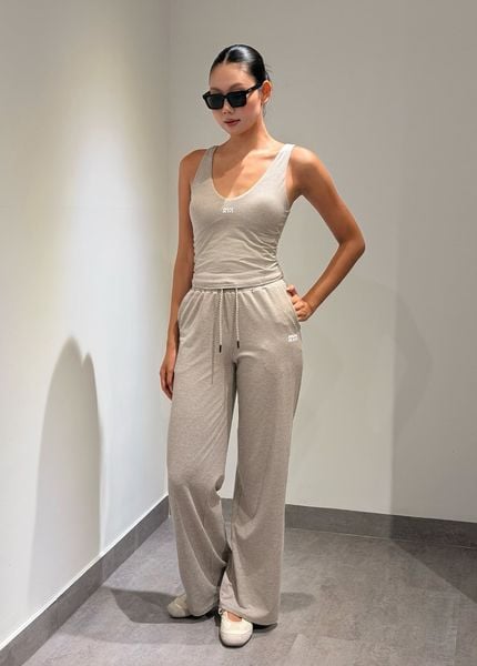  Quần PremRELIEF SUNDAY ON THE GO WIDE LEG PANTS Heather Taupe 