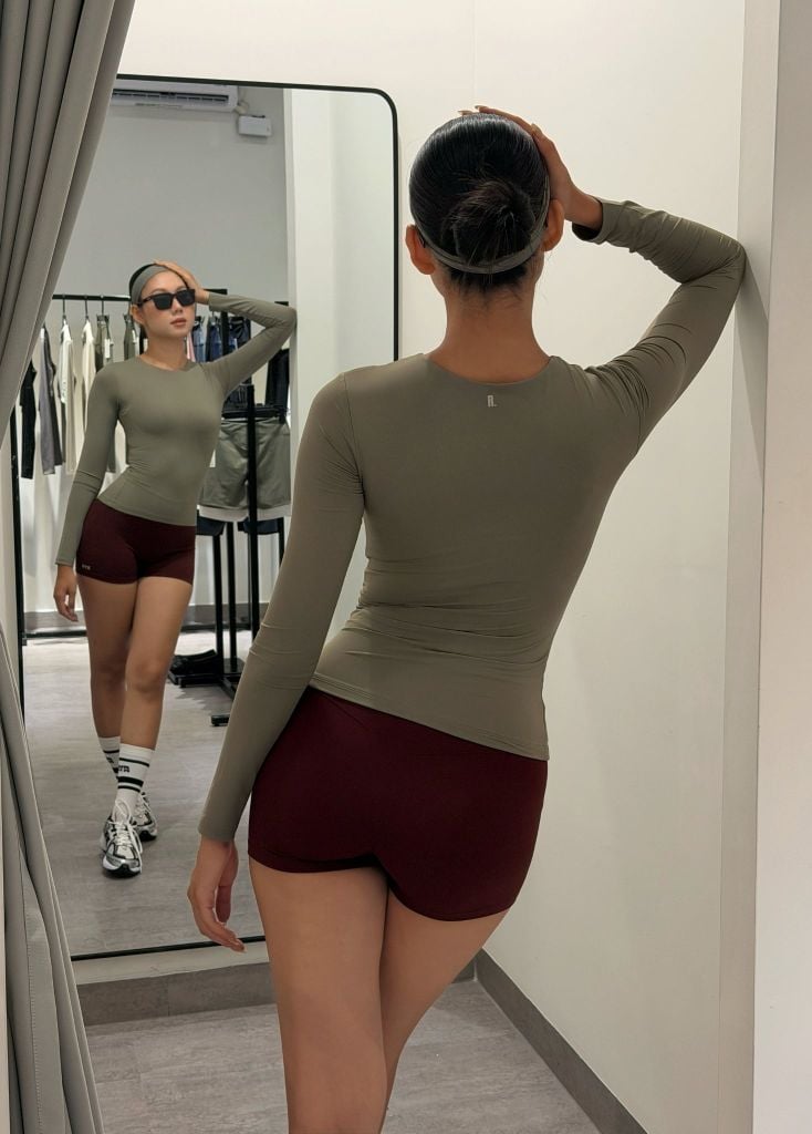 Quần SHORT BIKER Dark Cherry