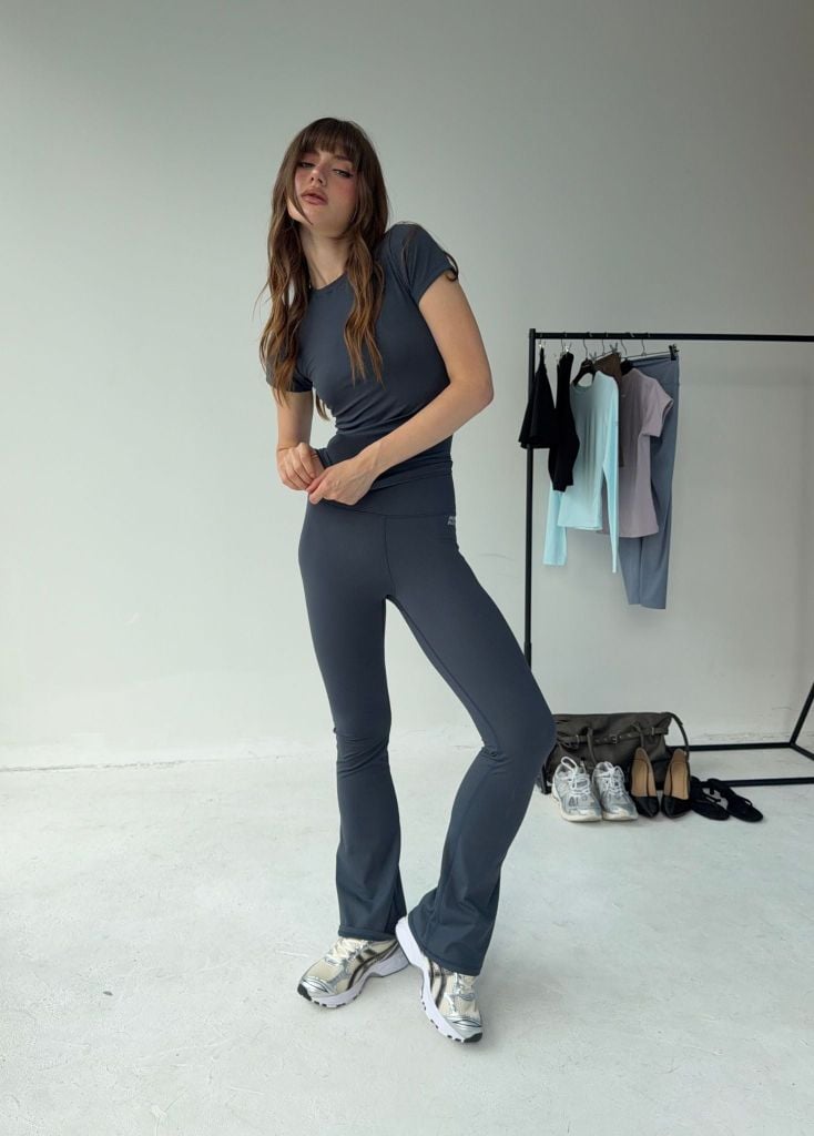 Áo tay ngắn EASY SHORTSLEEVEES TOP Dark Gray