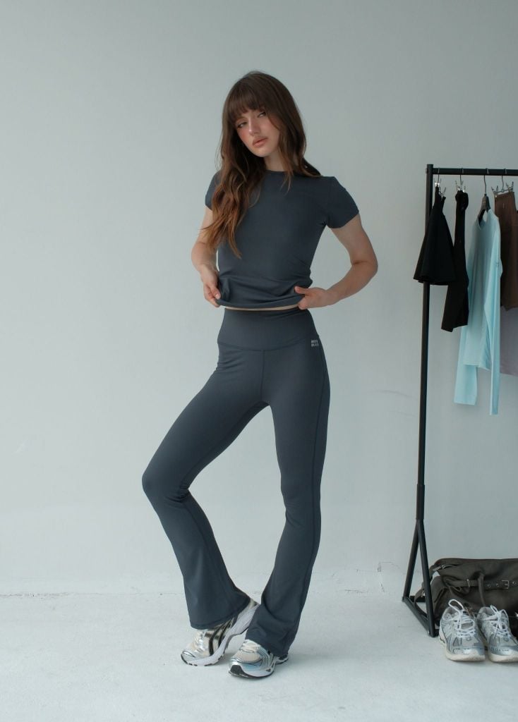 Áo tay ngắn EASY SHORTSLEEVEES TOP Dark Gray