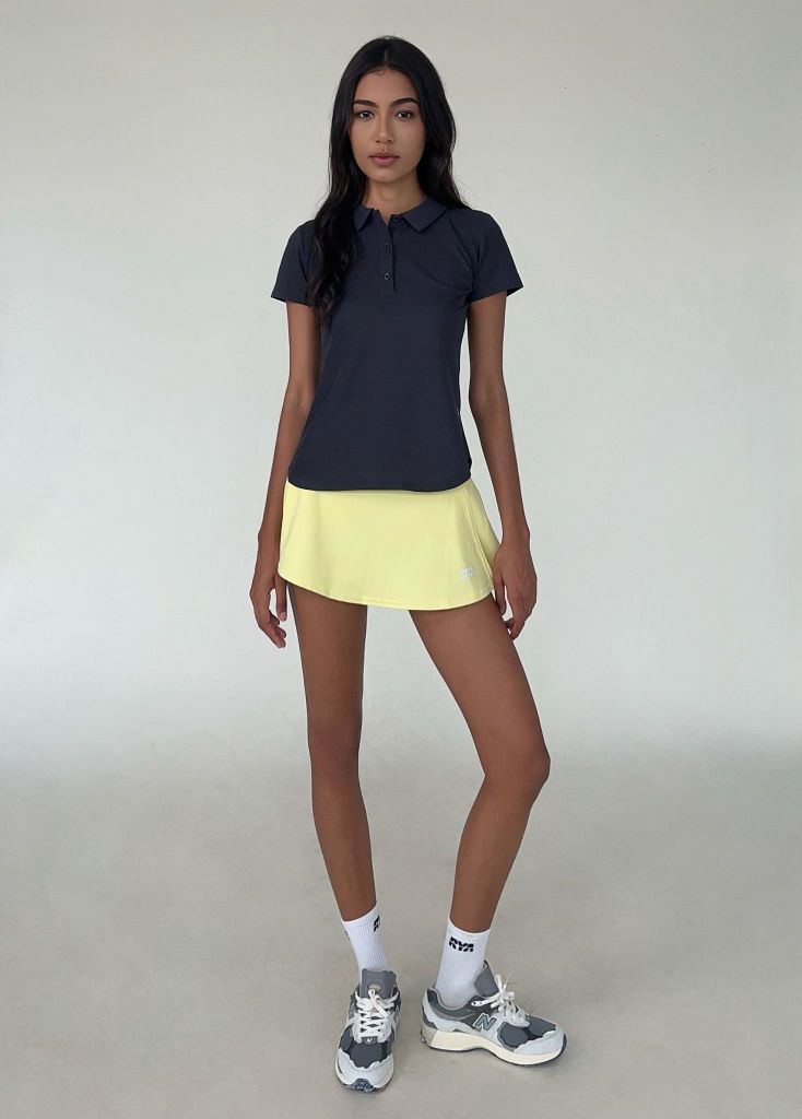 Chân váy SPLIT MINI SKIRT Butter Yellow