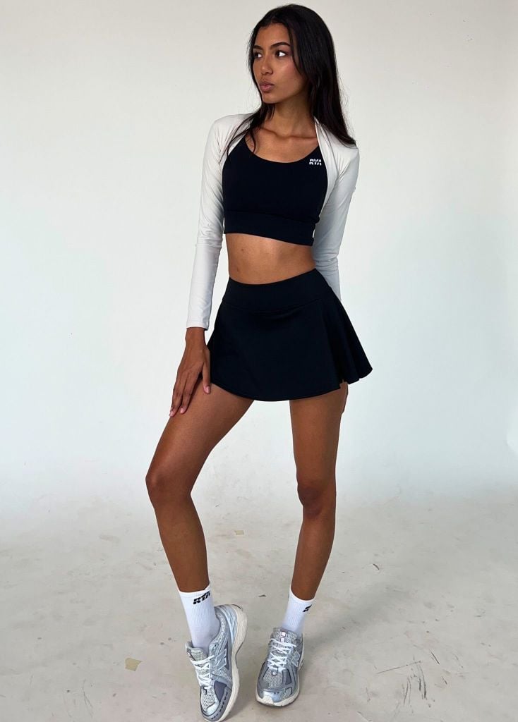 Chân váy SPLIT MINI SKIRT Black