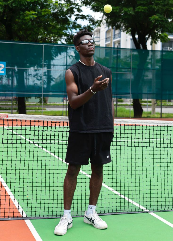 Quần RYAMAN SWEAT SHORT Black