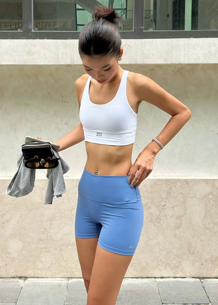 Quần SHORT BIKER Denim Blue