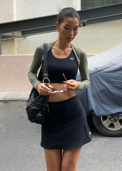  Chân váy A-LINE SKIRT Black 