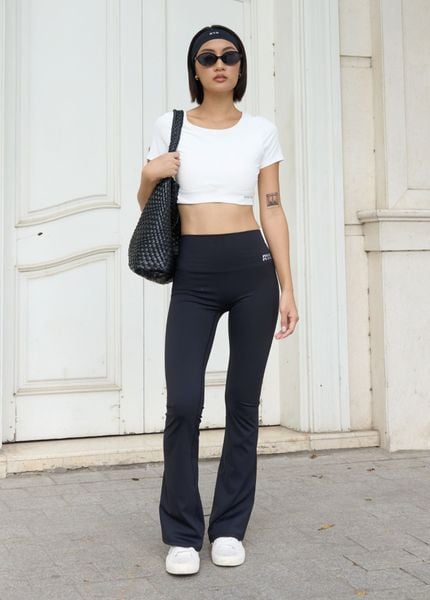  Quần FRESH FLARED LEGGING Black 