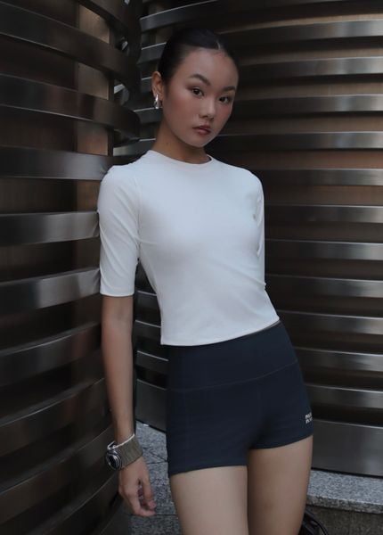  Áo tay ngắn GENTLE TOP White 