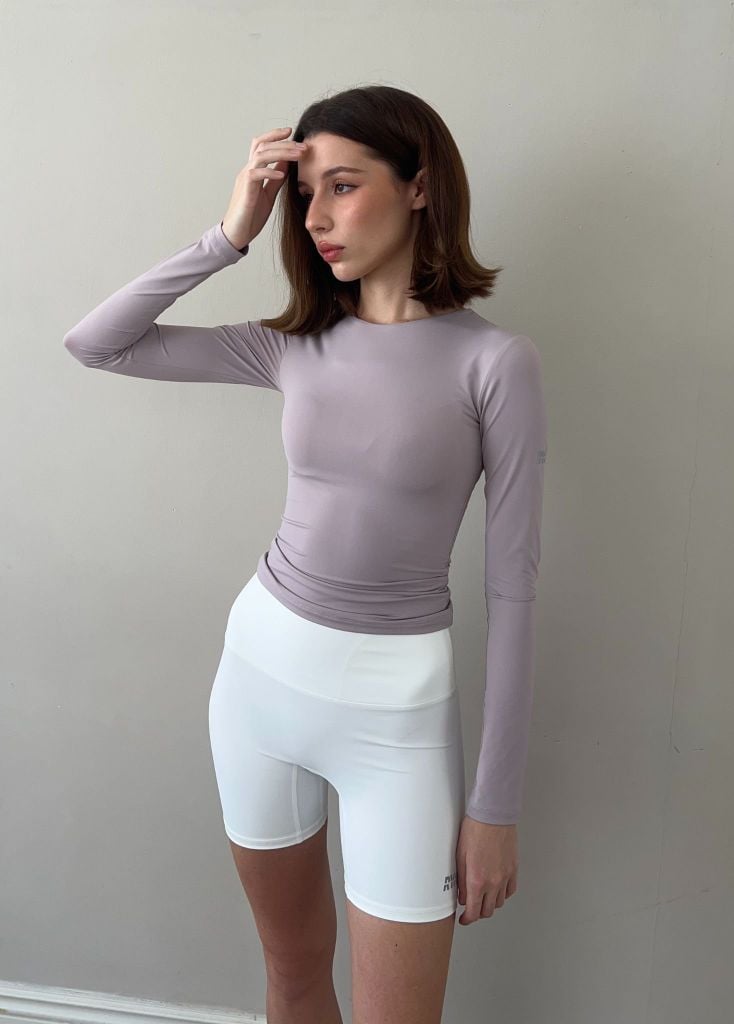 Quần SHORT BIKER Creamy White