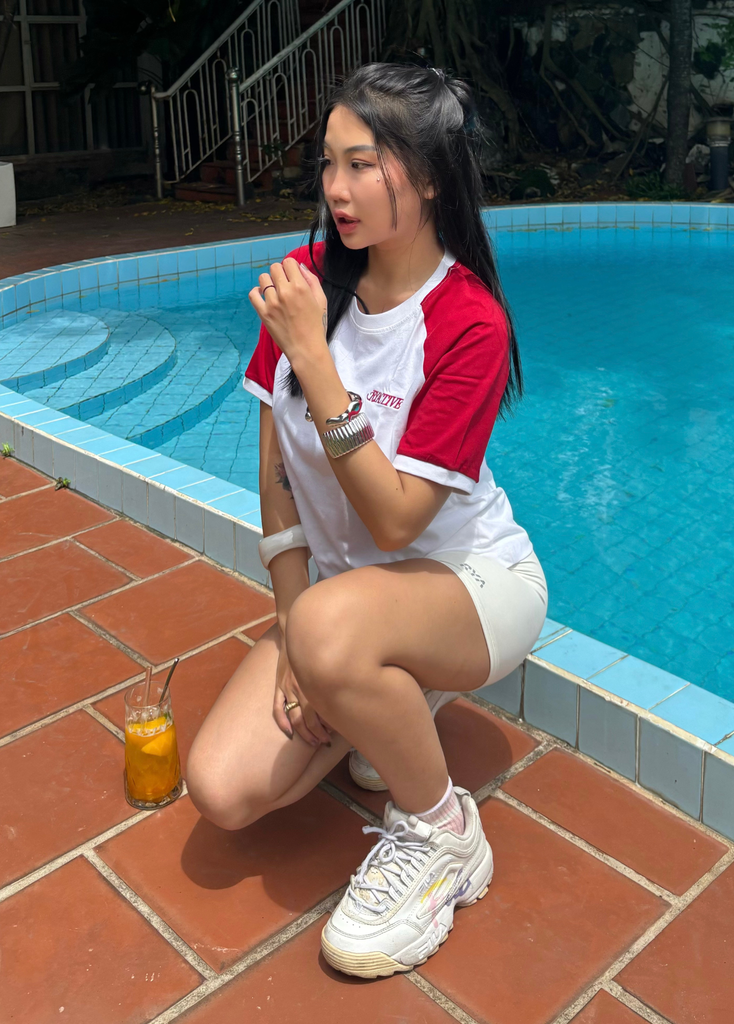 Áo thun VINTAGE TEE White/Red