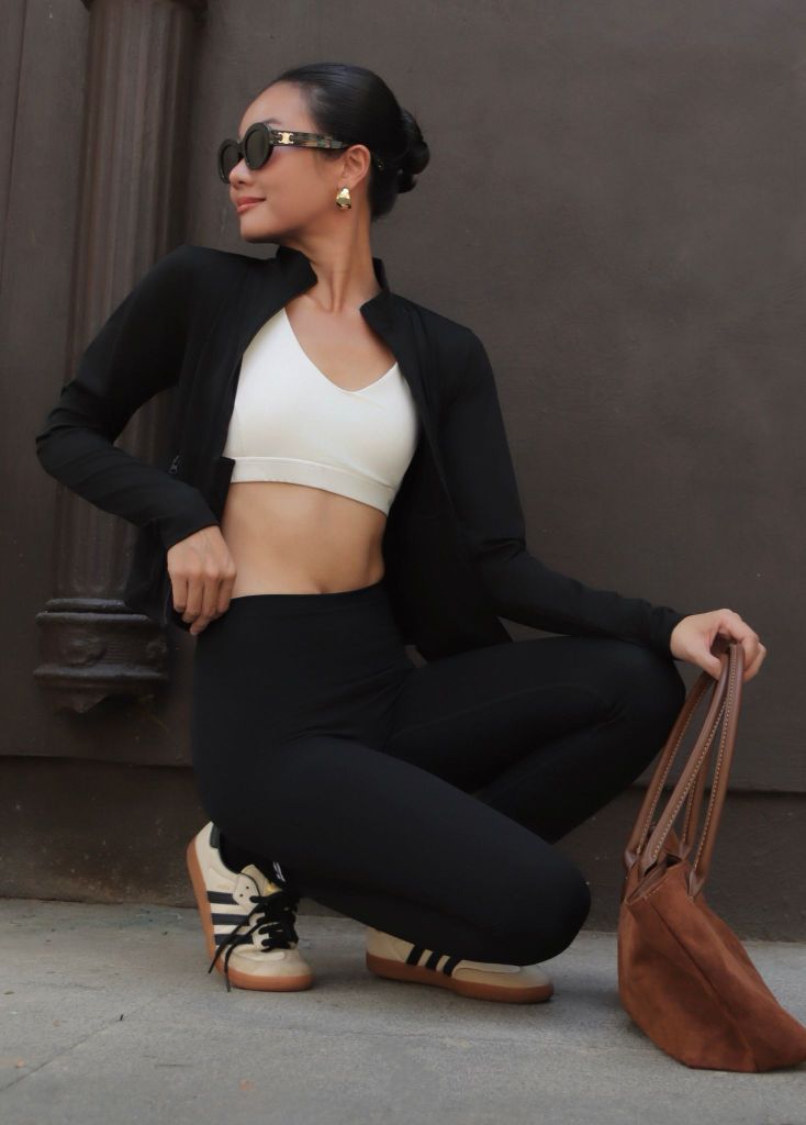 Áo khoác tay dài AMY ZIPPER JACKET Black