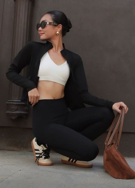  Áo khoác tay dài AMY ZIPPER JACKET Black 