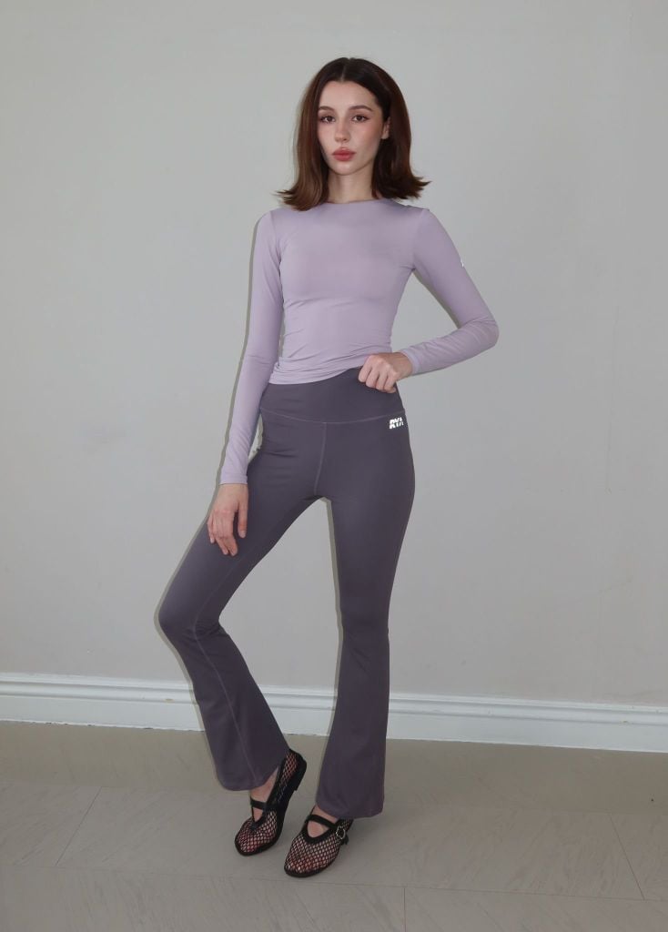 Quần RYA FLARED LEGGING Charcoal Grey