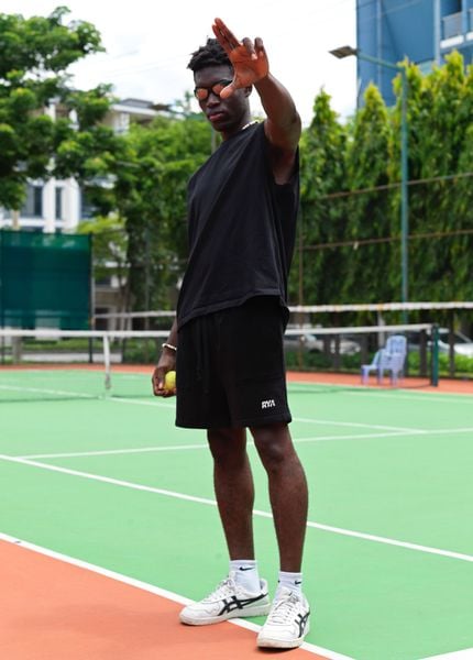  Quần RYAMAN SWEAT SHORT Black 