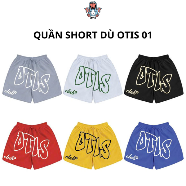  [ BST 2026] Quần short dù local brand Otis Club thêu form trên gối  chất liệu nylon-Quần short dù SD01 