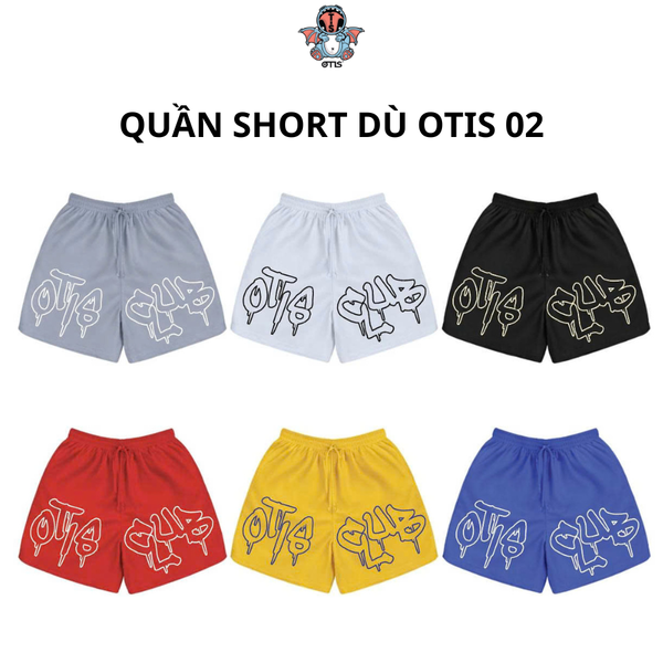  [ BST 2026] Quần short dù local brand Otis Club thêu form trên gối  chất liệu nylon-Quần short dù SD02 