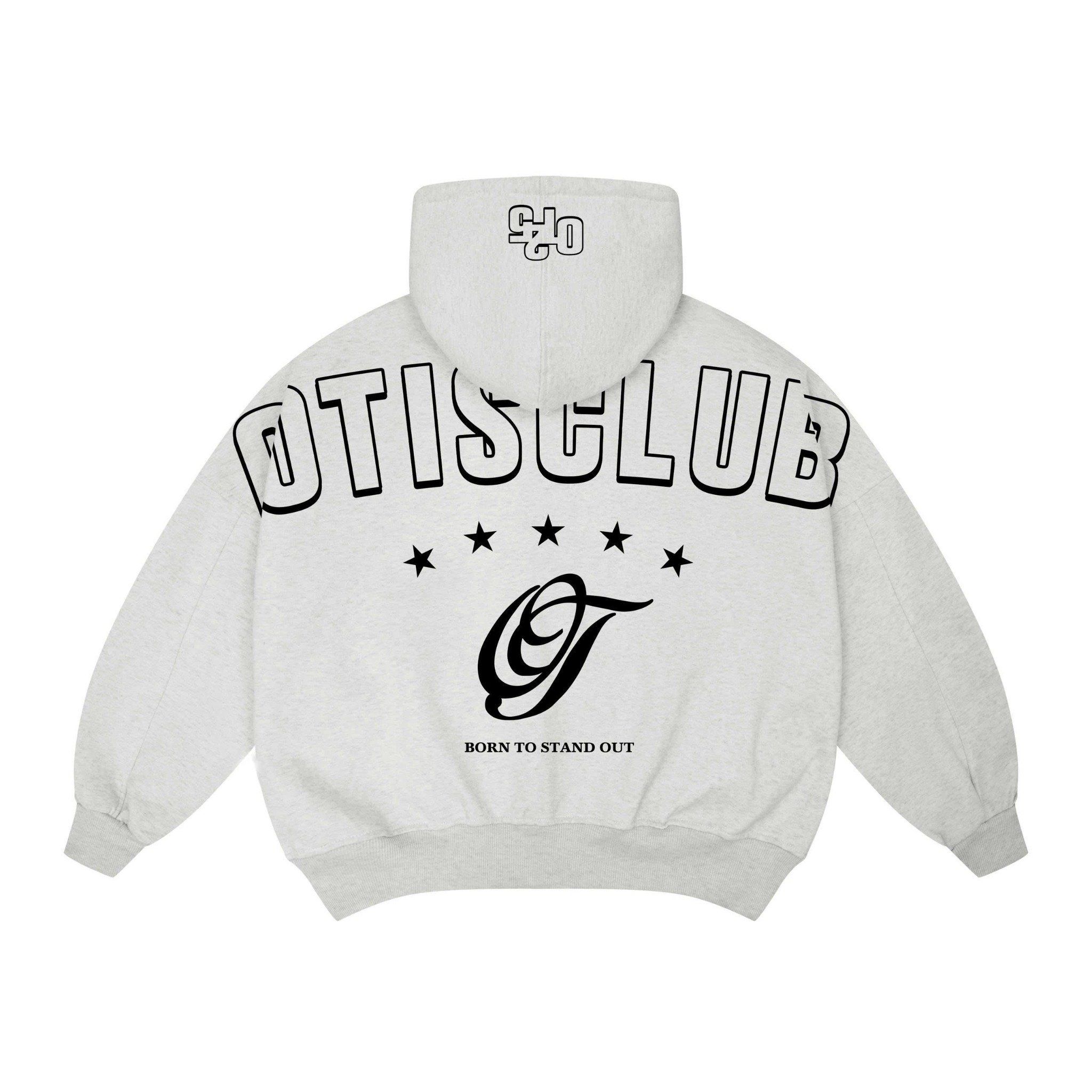  [ BST 2025 ] Áo khoác dây kéo thêu chữ Otis from boxy 2 da dày dặn cổ cao tay phồng - OT 2025 