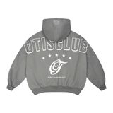  [ BST 2025 ] Áo khoác dây kéo thêu chữ Otis from boxy 2 da dày dặn cổ cao tay phồng - OT 2025 