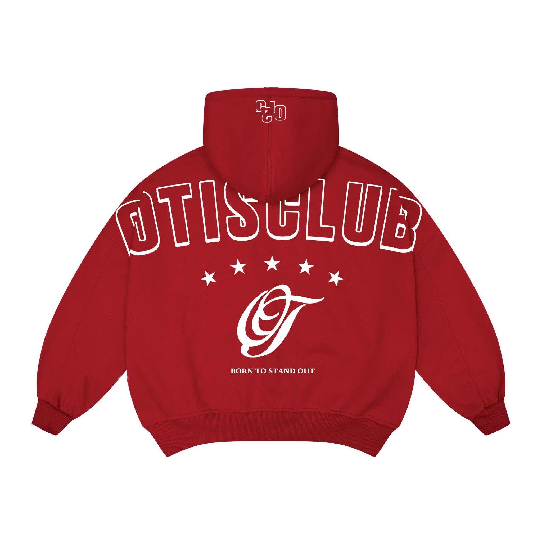  [ BST 2025 ] Áo khoác dây kéo thêu chữ Otis from boxy 2 da dày dặn cổ cao tay phồng - OT 2025 