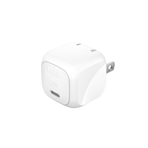 Adapter Sạc Nhanh Belkin 20W USB-C PD Wall Charger Chân Dẹt New Cubic - Hàng Chính Hãng