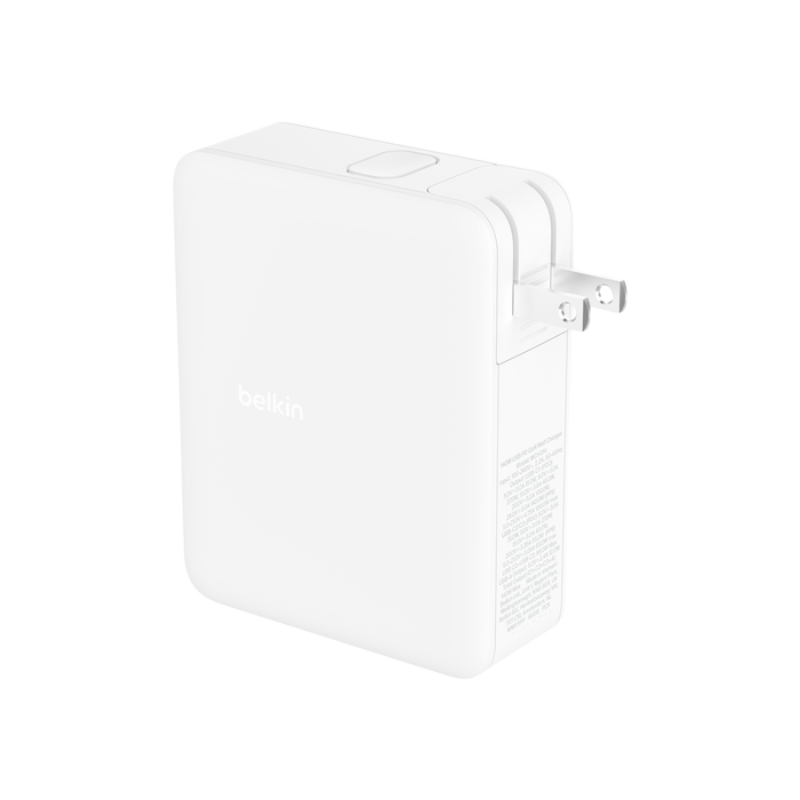  Adapter Sạc Nhanh Belkin 140W GaN BOOST CHARGE Rockstar Triple USB-C Và USB-A - Hàng Chính Hãng 