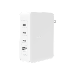 Adapter Sạc Nhanh Belkin 140W GaN BOOST CHARGE Rockstar Triple USB-C Và USB-A - Hàng Chính Hãng