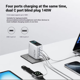  Sạc Anker Zolo 3C1A 140W Có Màn Hình LED Kèm Cáp USB-C - B2697 Chính Hãng 