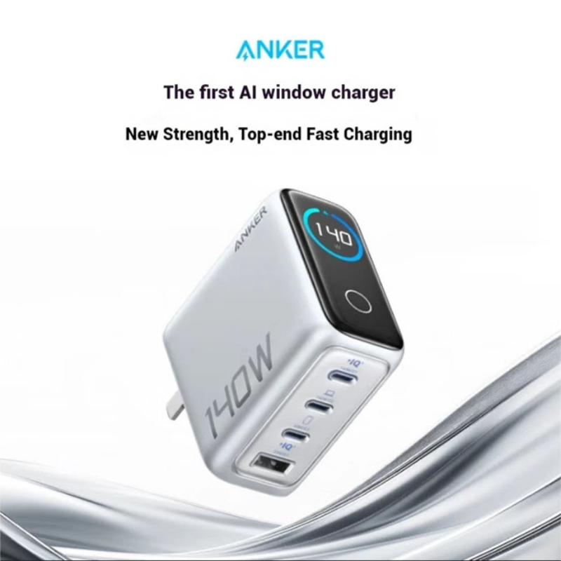  Sạc Anker Zolo 3C1A 140W Có Màn Hình LED Kèm Cáp USB-C - B2697 Chính Hãng 