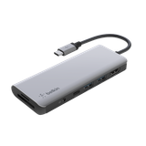  Adapter Chuyển Đổi USB-C Multiport 7 Trong 1, Pass-Thru Belkin - Hàng Chính Hãng 