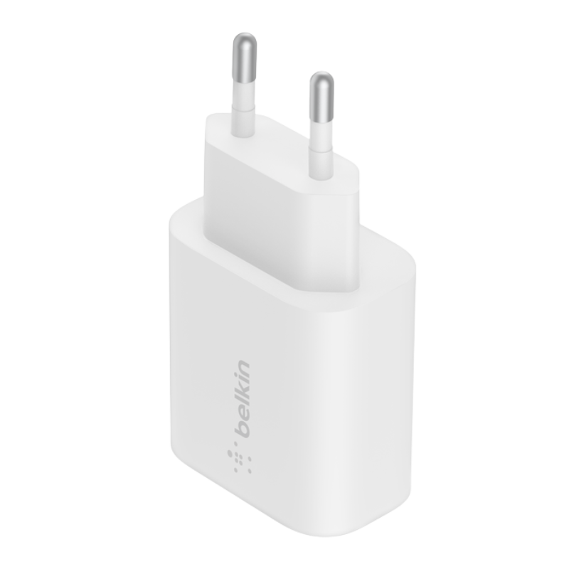  Adapter Sạc Nhanh Belkin 25W USB-C PD Wall Charger Chân Tròn - Hàng Chính Hãng 