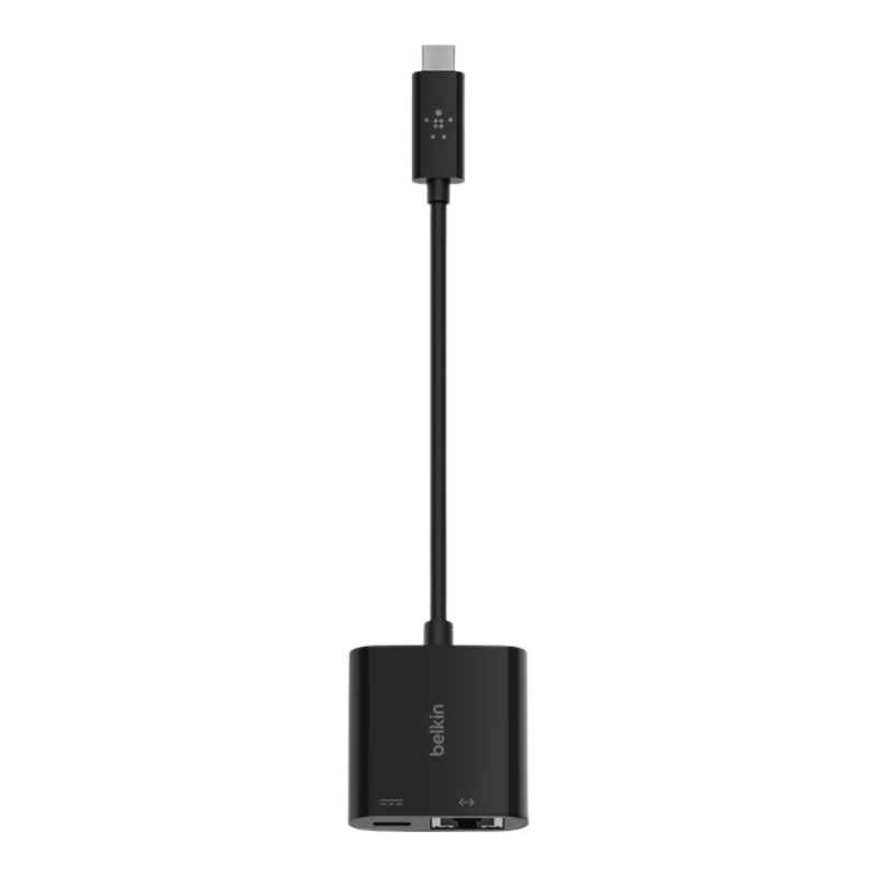 Adapter Chuyển Đổi Từ USB-C Sang GIGABIT ETHERNET, PD 60W  Belkin - Hàng Chính Hãng 