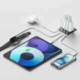  Adapter Sạc Nhanh 112W 4 Cổng, 3 USB-C + 1 USB-A GaN Màu Trắng Belkin - Hàng Chính Hãng 