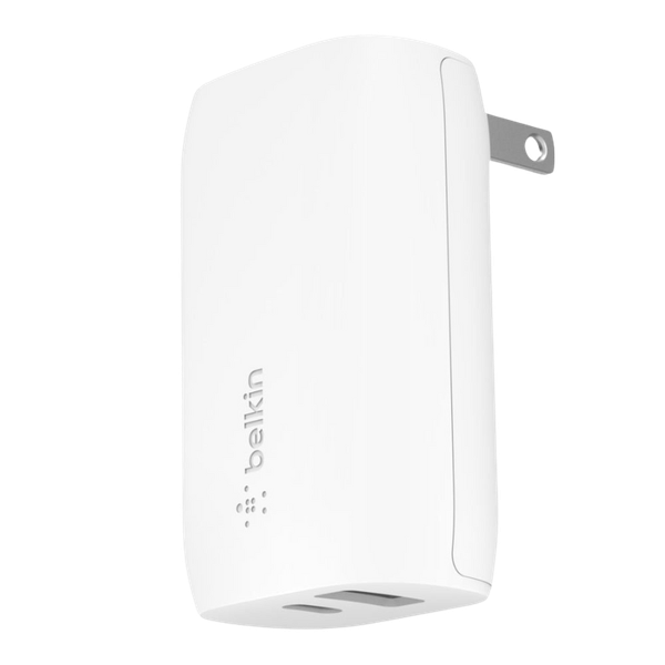 Adapter Sạc Nhanh Belkin 37W, USB-C PD 25W + USB-A 12W, Wall Charger - Hàng Chính Hãng