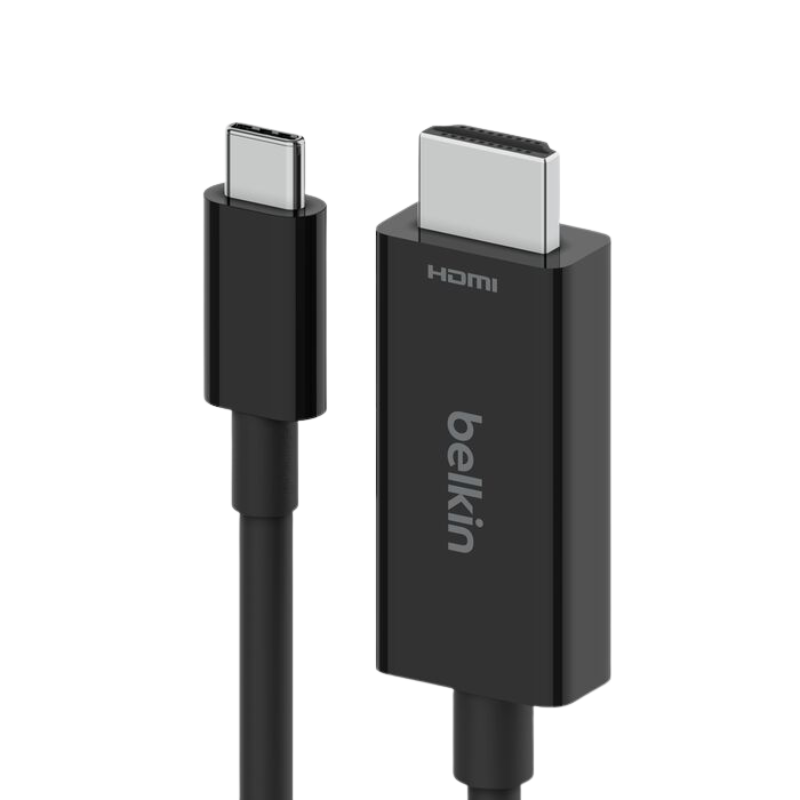  Cáp Belkin USB-C Sang HDMI 2.1 Hỗ Trợ 4K, 8K, Ultra HD, Đầu Nikel Dài 2M - Hàng Chính Hãng 