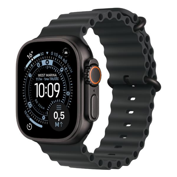 Apple Watch Ultra 3 GPS + Cellular - Mặt Black Titanium 49mm - Dây Ocean Band - Chính hãng