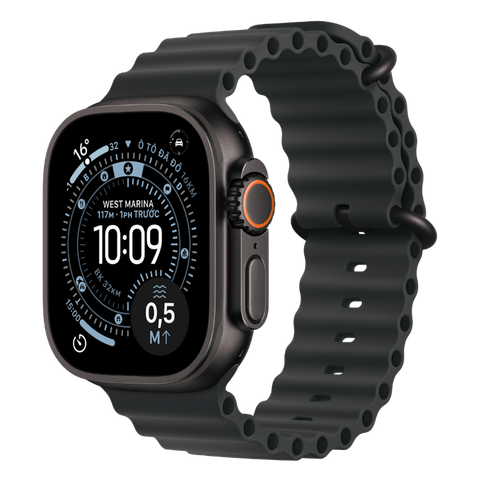 Apple Watch Ultra 3 GPS + Cellular - Mặt Black Titanium 49mm - Dây Ocean Band - Chính hãng