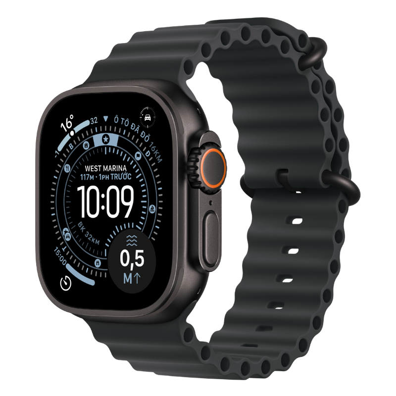 Apple Watch Ultra 3 GPS + Cellular - Mặt Black Titanium 49mm - Dây Ocean Band - Chính hãng