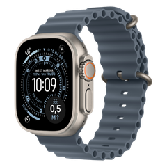 Apple Watch Ultra 3 GPS + Cellular - Mặt Natural Titanium 49mm - Dây Ocean Band - Chính hãng