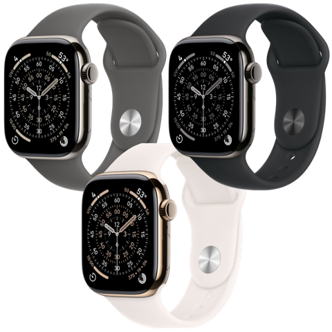 Apple Watch Series 11 GPS + Cellular - Mặt Titanium 42mm, dây Sport Band - Chính hãng