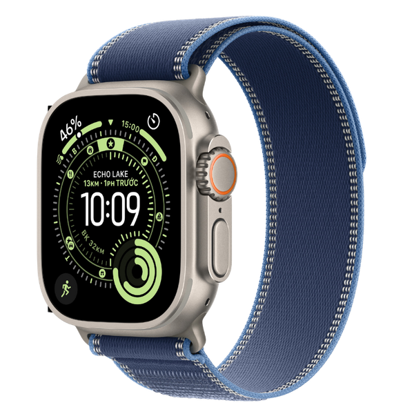 Apple Watch Ultra 3 GPS + Cellular - Mặt Natural Titanium 49mm - Dây Trail Loop - Chính hãng